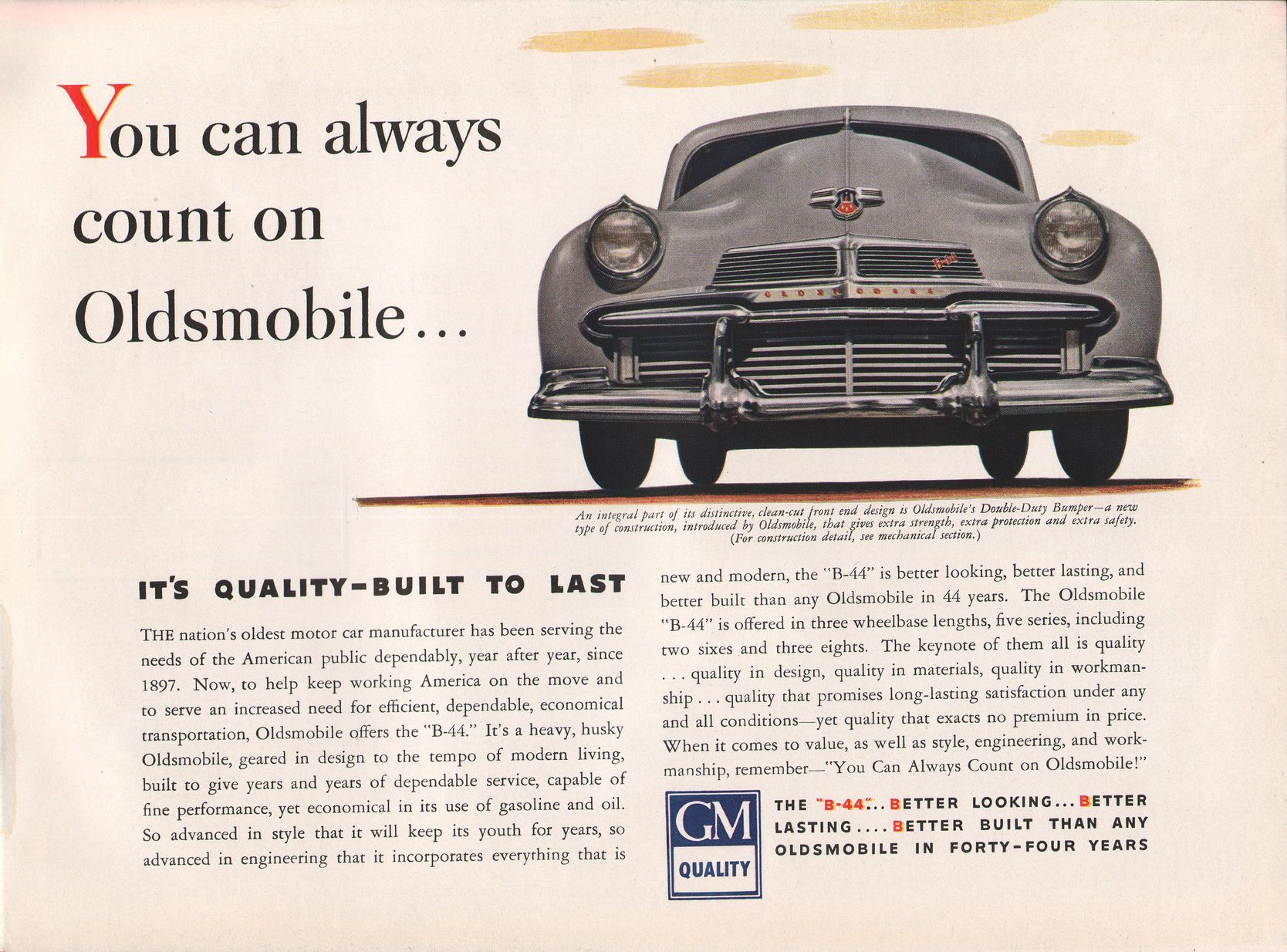 1942 Oldsmobile Motor Cars Brochure Page 3